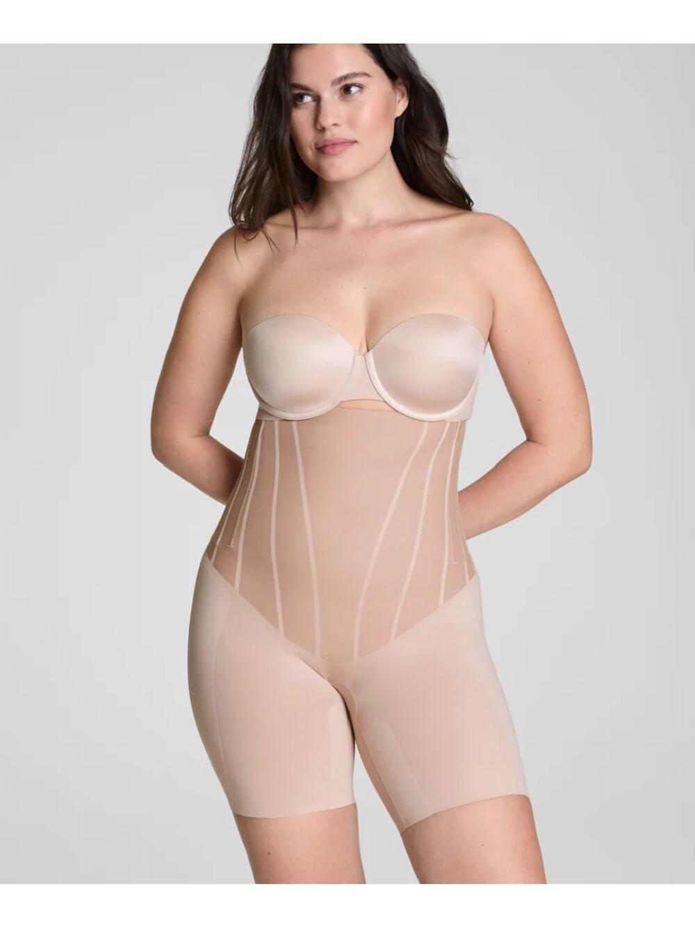 SPANX SPANXsupersculpt Total Contour High-Waisted Mid-Thigh Short 2X